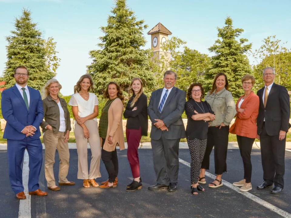 NBD Law Staff standing outside their Jenison MI offices.